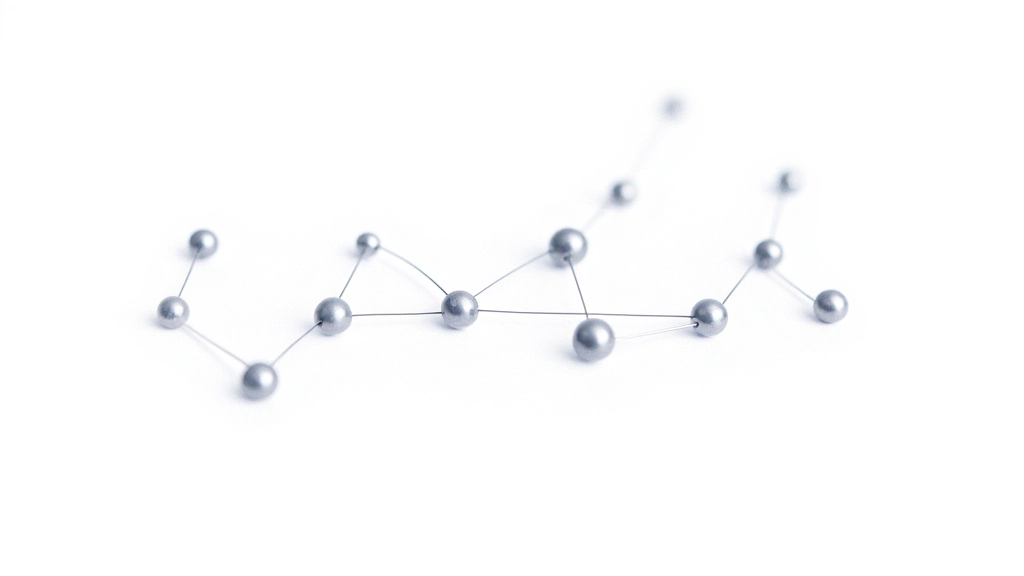 Abstract visualization of decision tree splits isolating data points progressively
